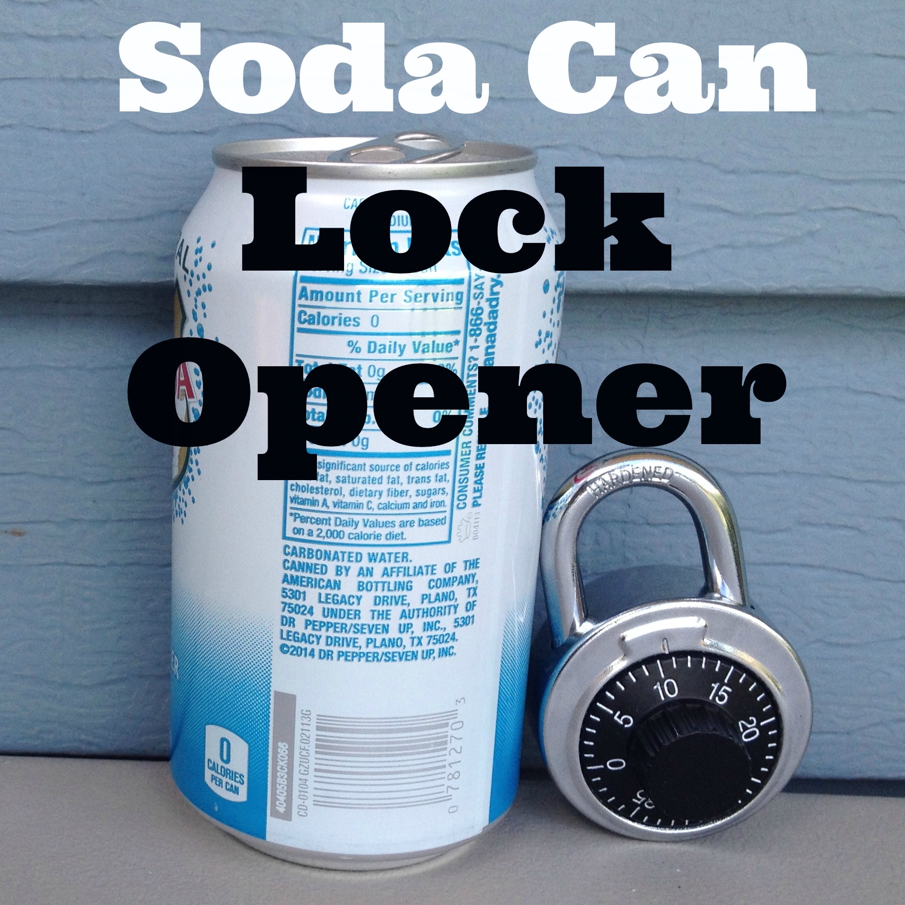 Open Pad Locks and Combination Locks With a Soda Can 7 Steps (with