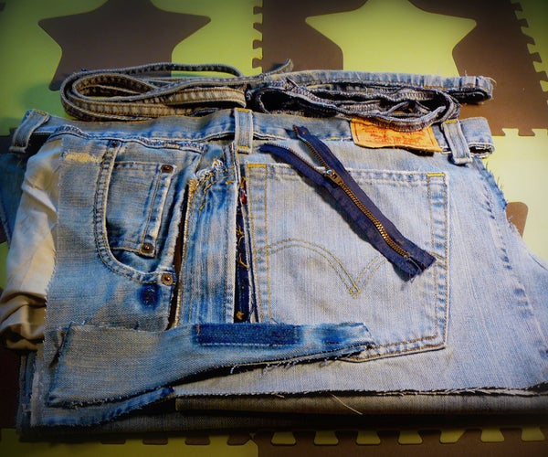 Deconstruct Jeans Into Utile Fabric & Bits
