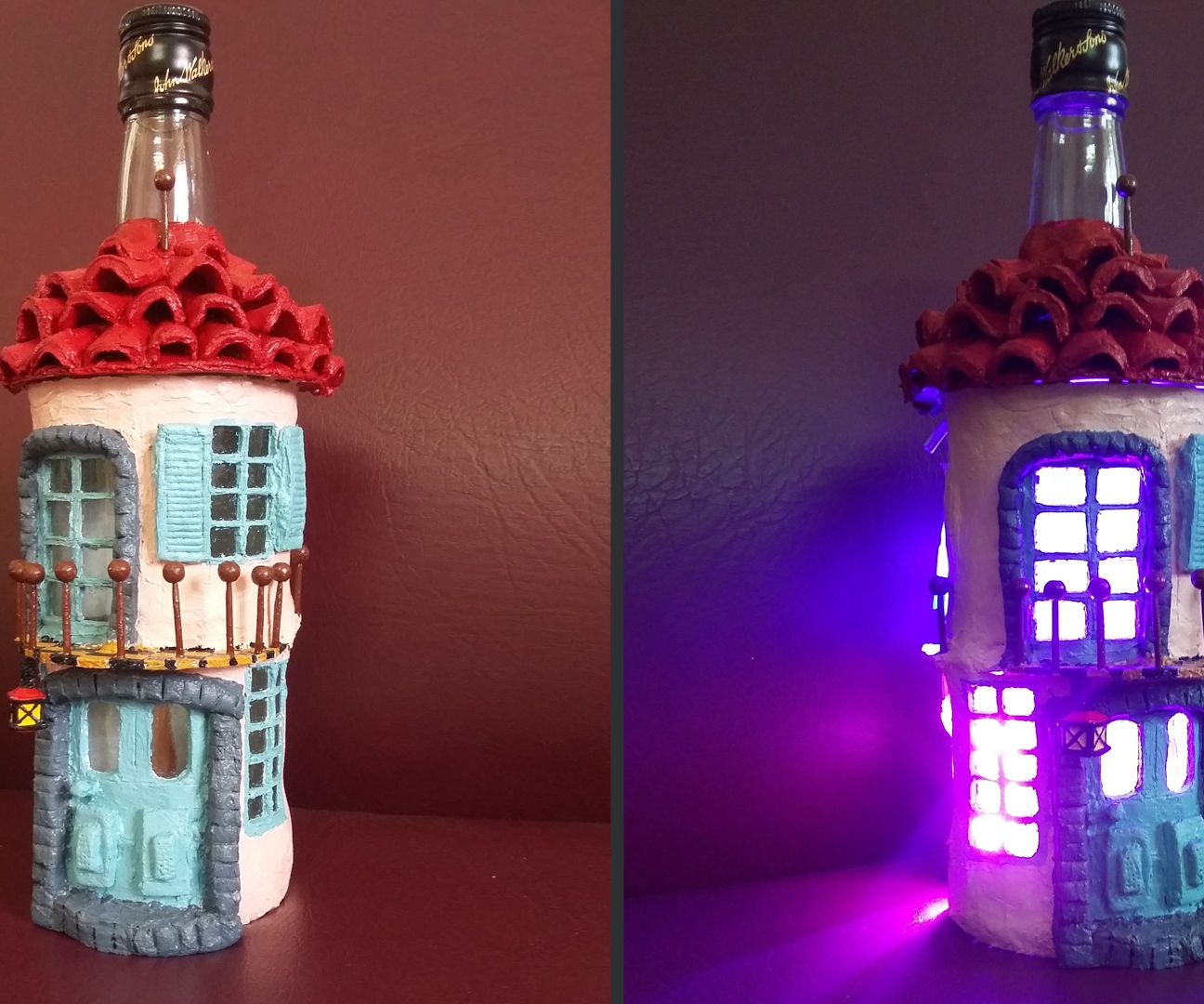 How to Make Bottle House Diorama Easy Art & Craft Tutorial 5 Steps