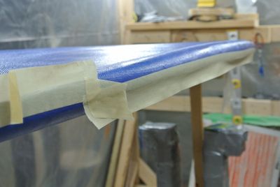 Taping the Rails for the Hot-Coat