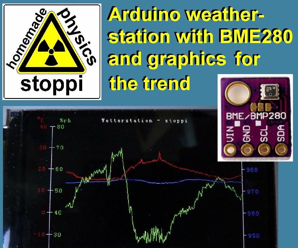 DIY guide for Weather-station With Arduino, BME280 & Display for Seeing the Trend Within the Last 1-2 Days with step-by-step instructions