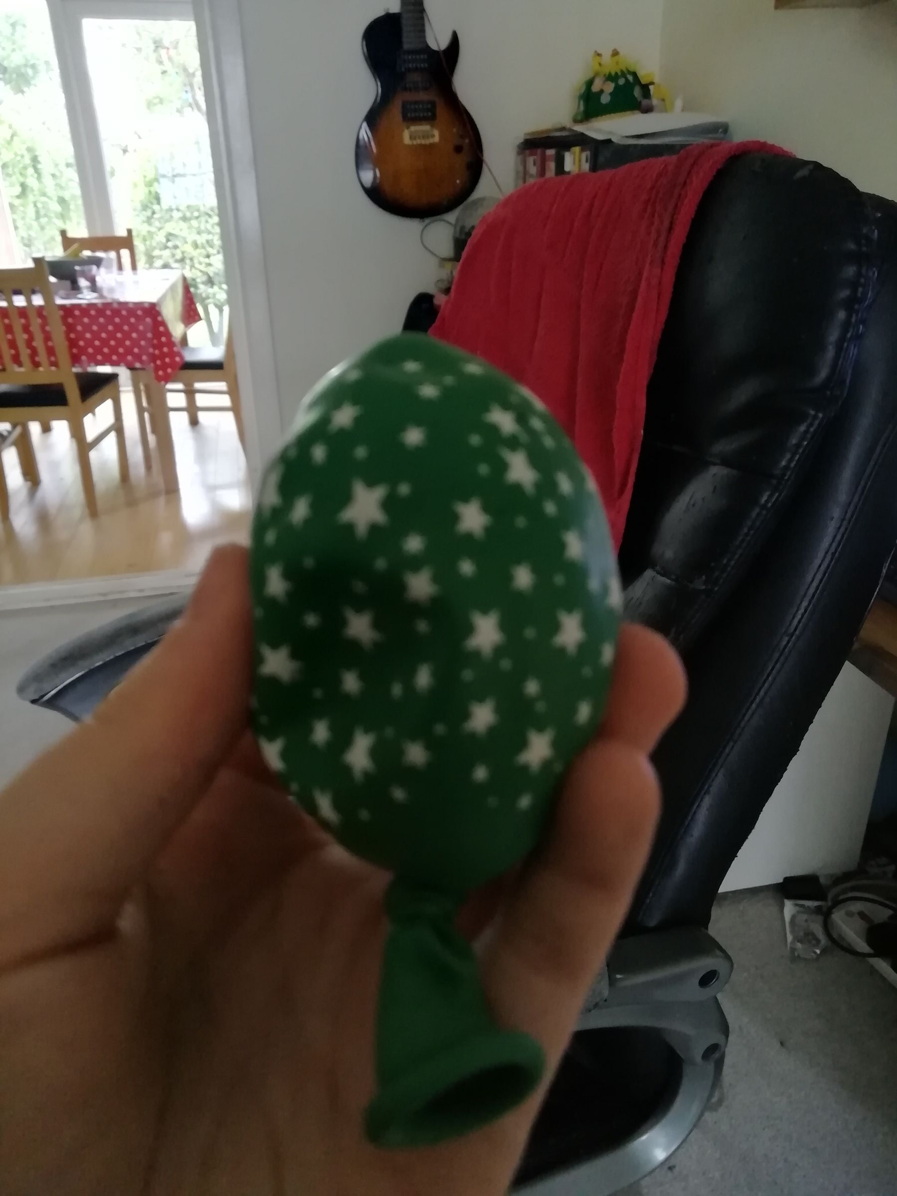 balloons with flour in them