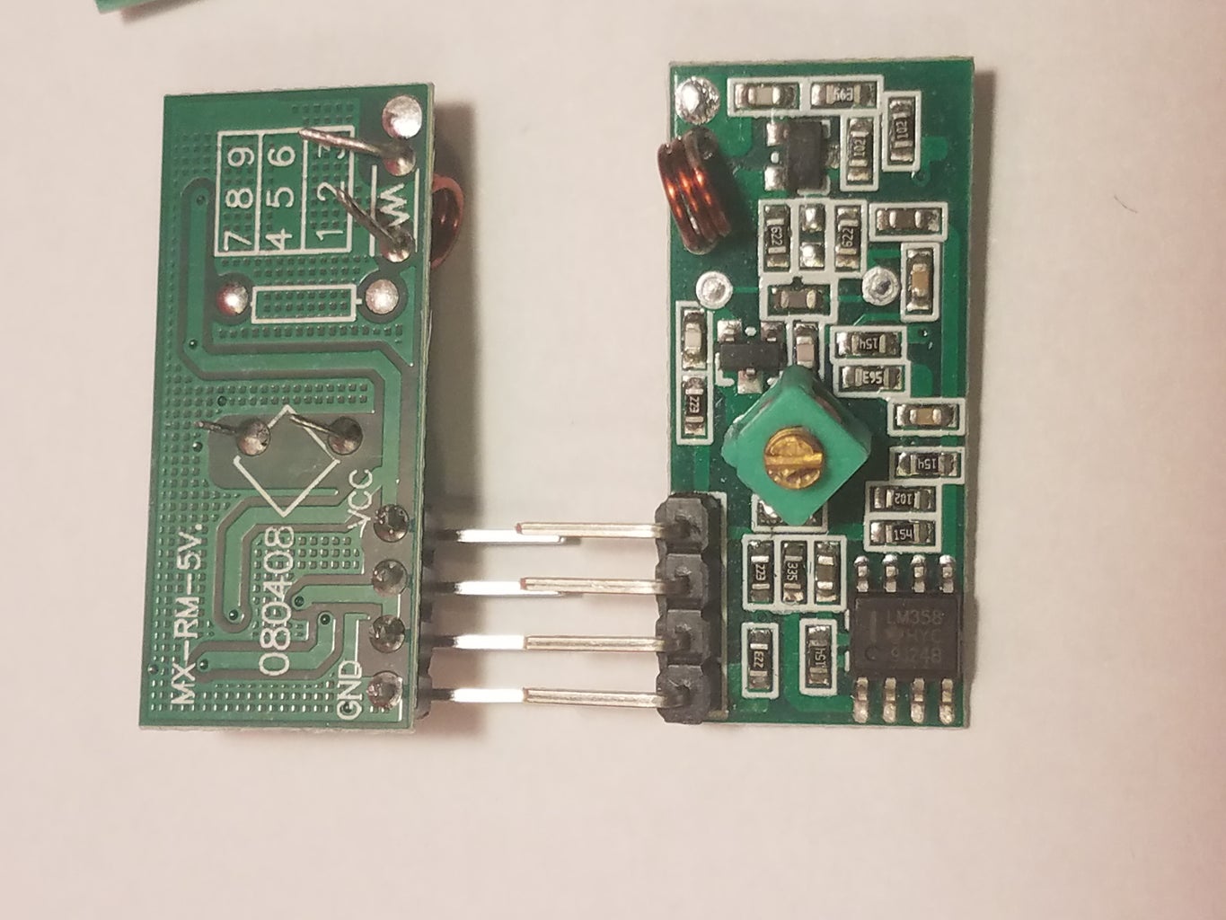 Personal One Way Radio Using Arduino Transmitter and Receiver Modules ...