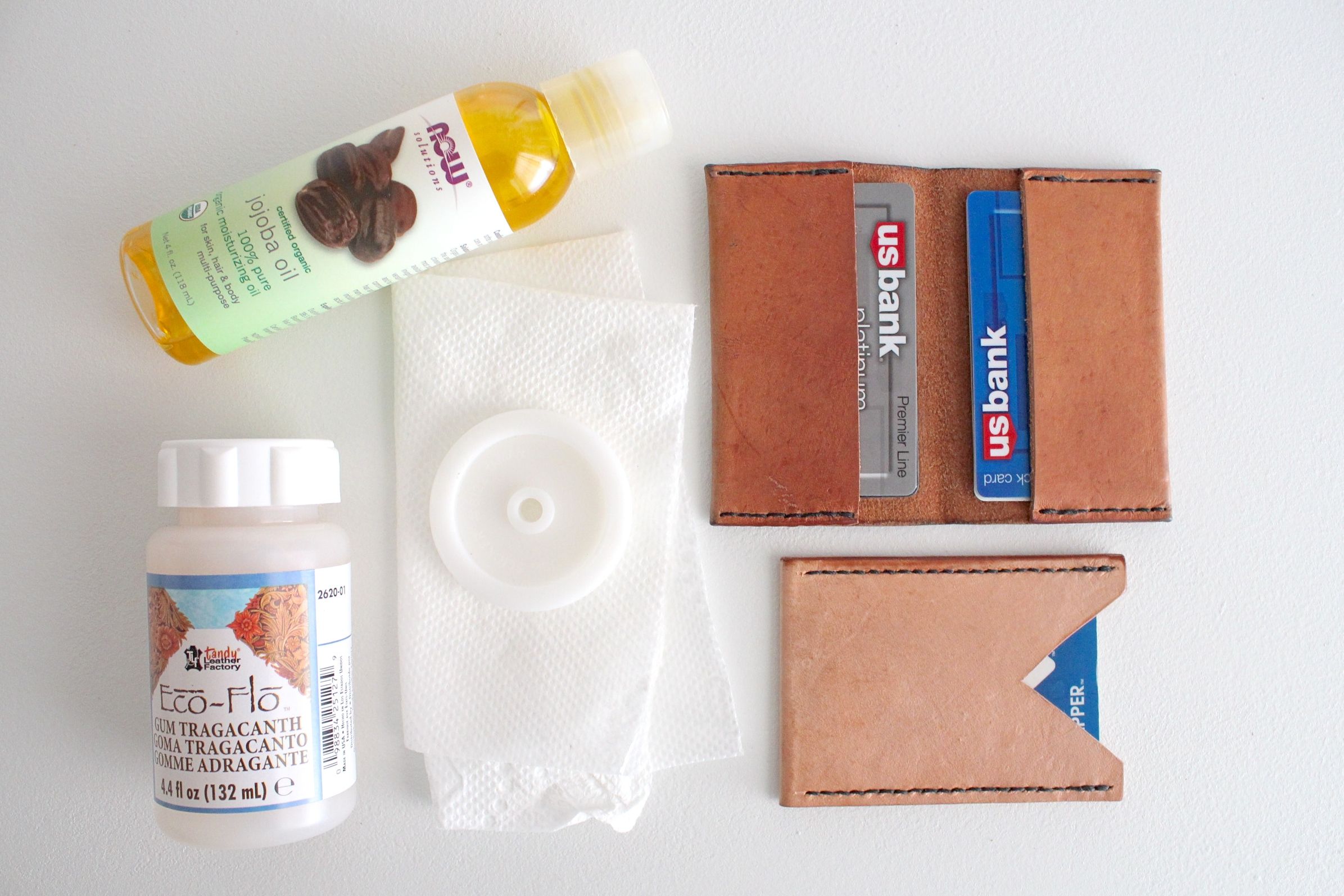 Leather Edge Finishing Gum & Burnishing Kit - High Gloss Polish For Belts, Wallets, Bags & Shoes