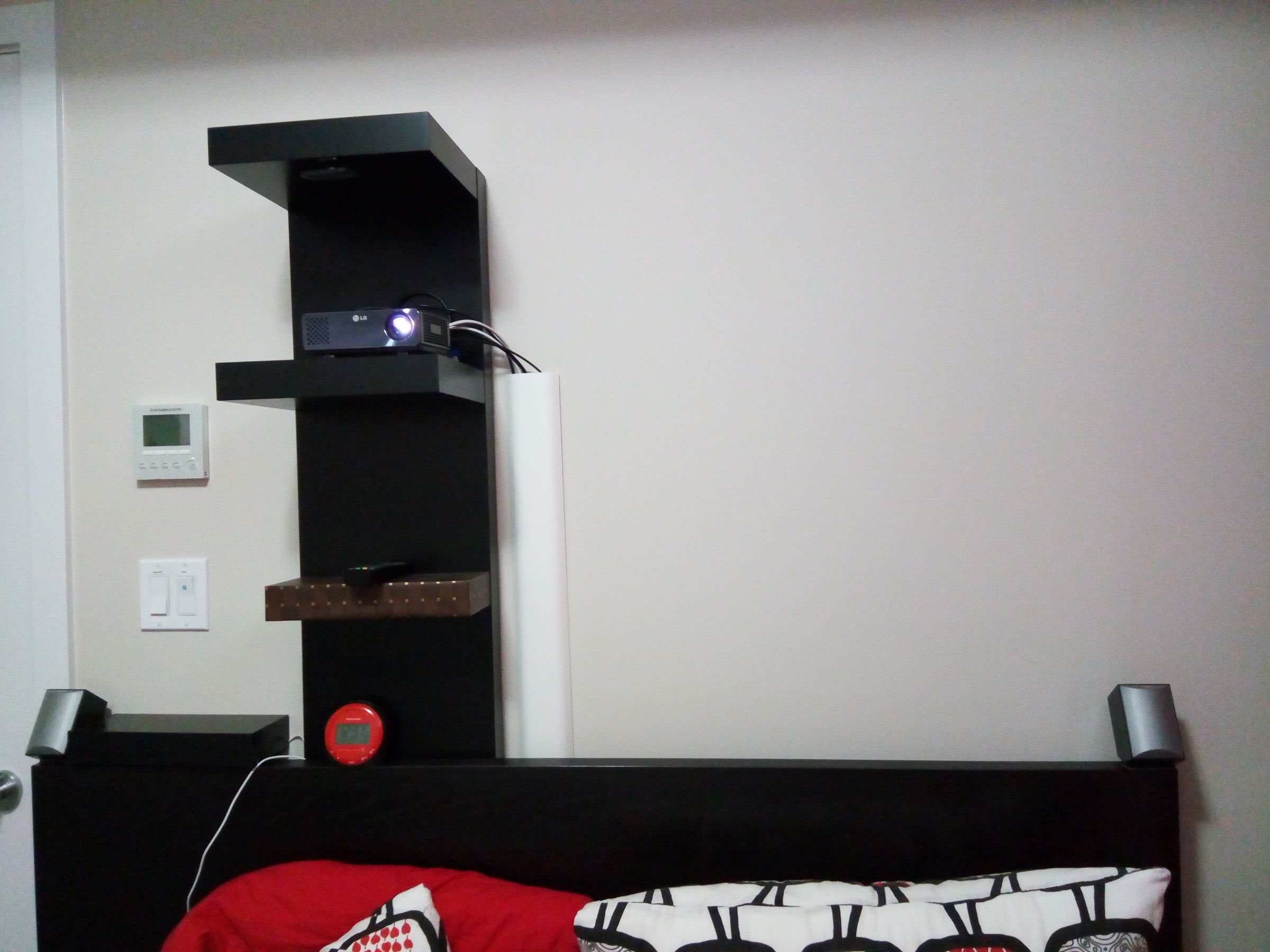 Mount Projector Without Drilling With IKEA LACK Shelf 5 Steps (with