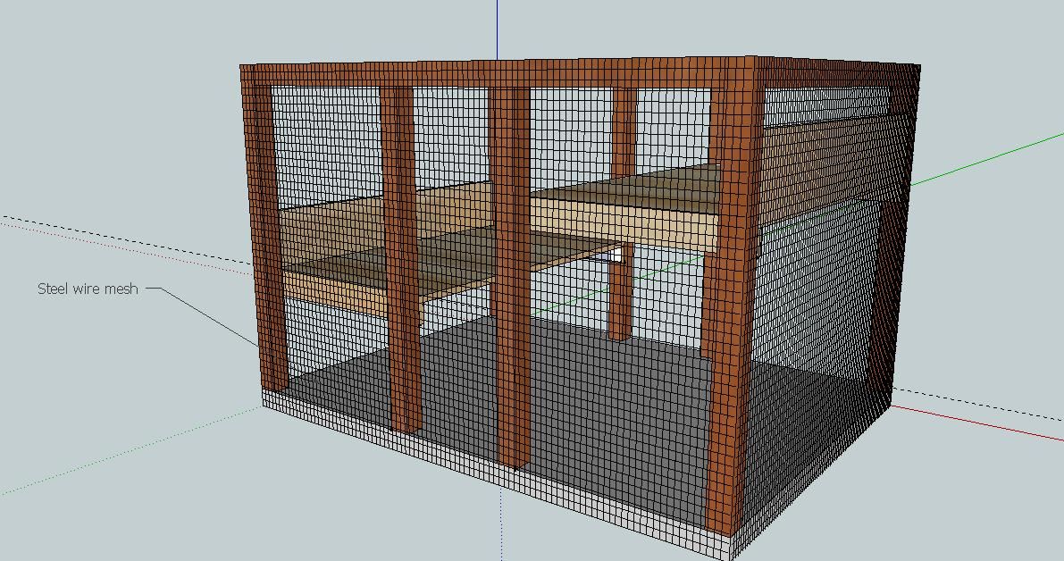 mesh hamster cage
