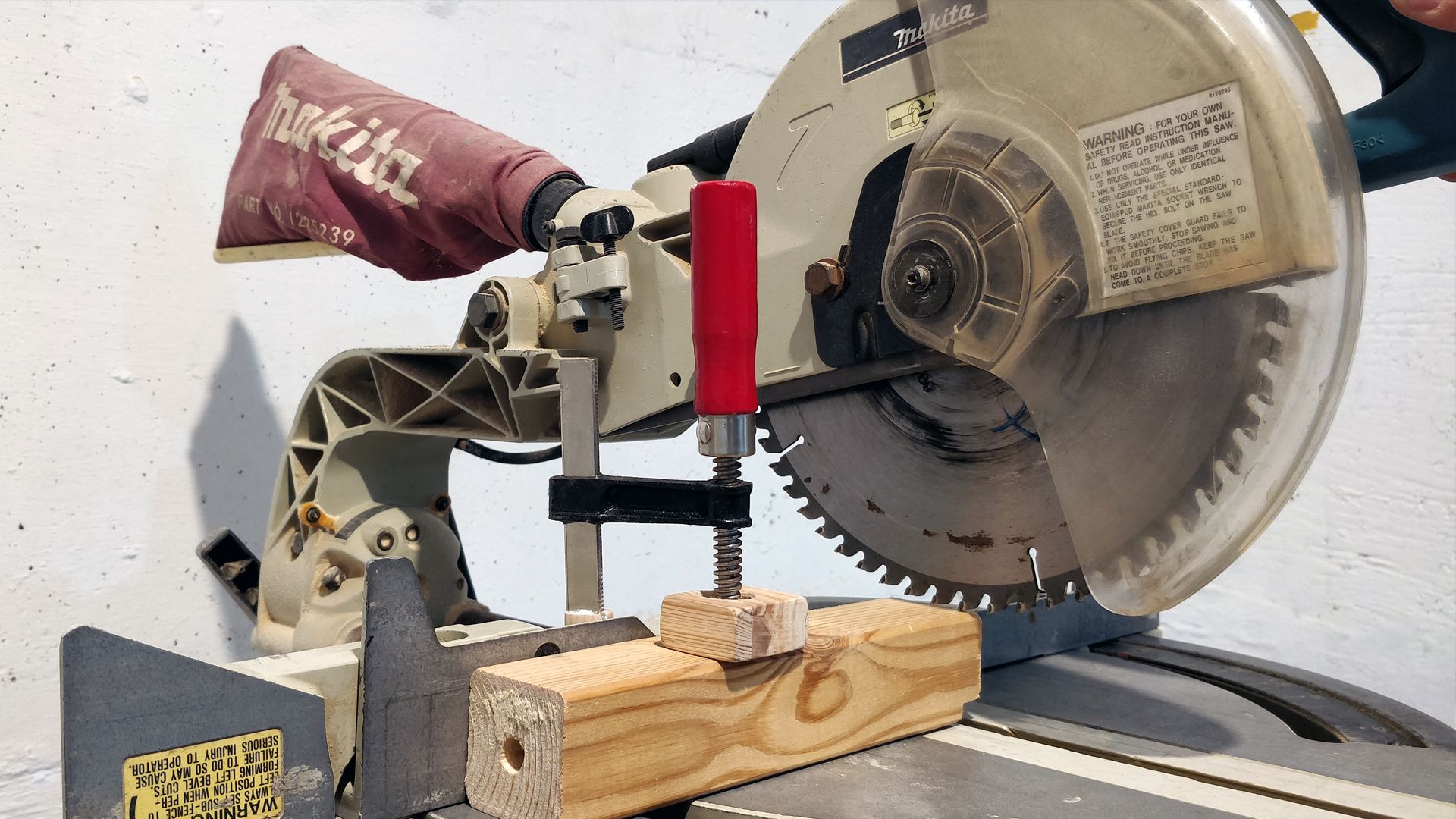 Simple Homemade Miter Saw Clamp - From 