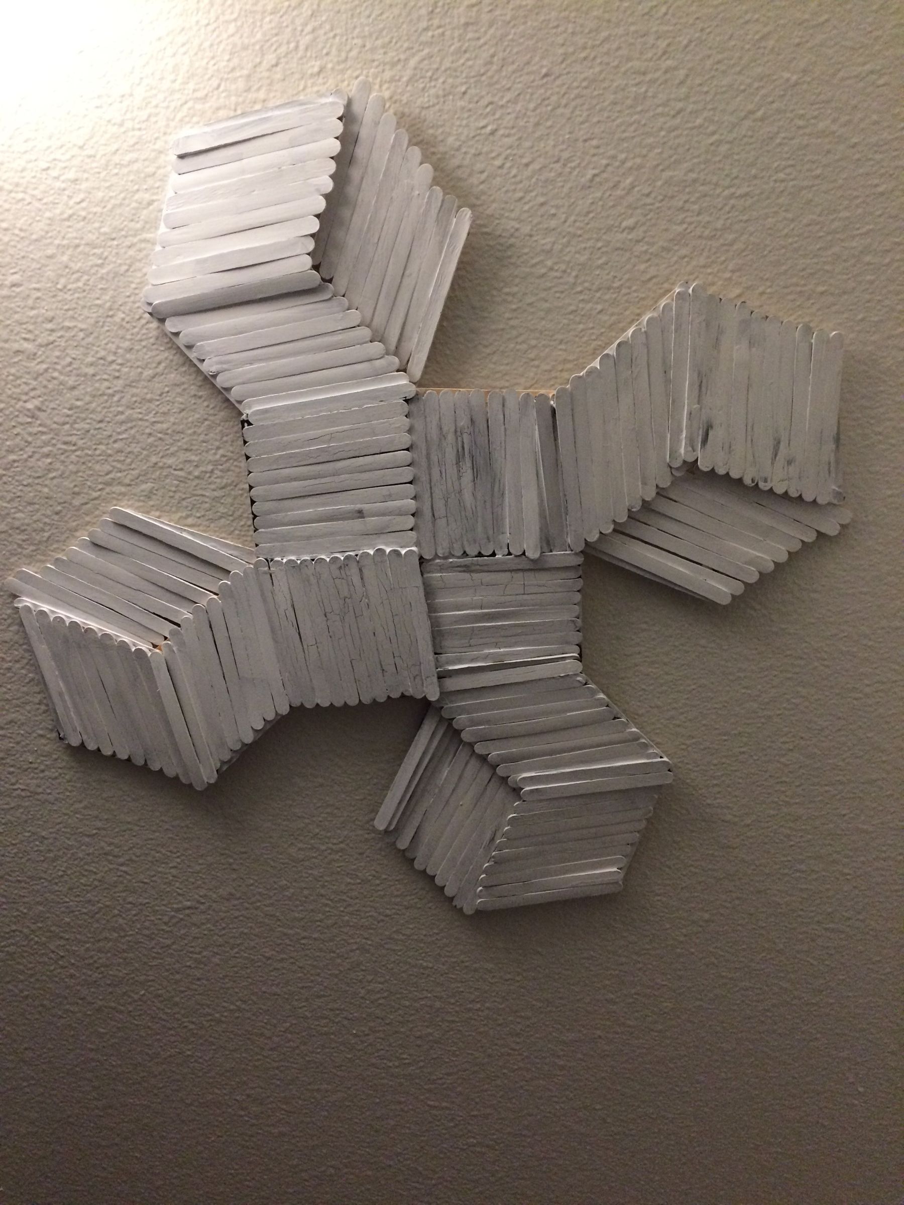 wood stick art canvas DIY Project DIY Project Image