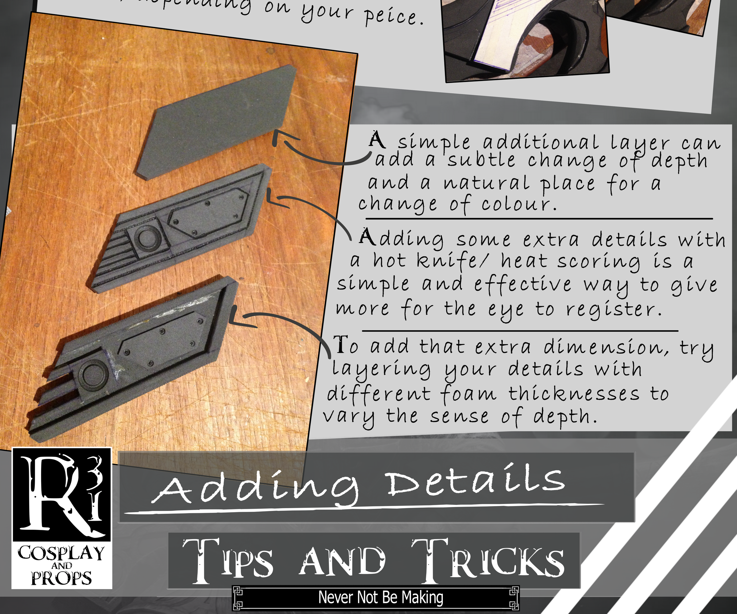 working with foam tips and tricks adding details DIY Project DIY Project Image