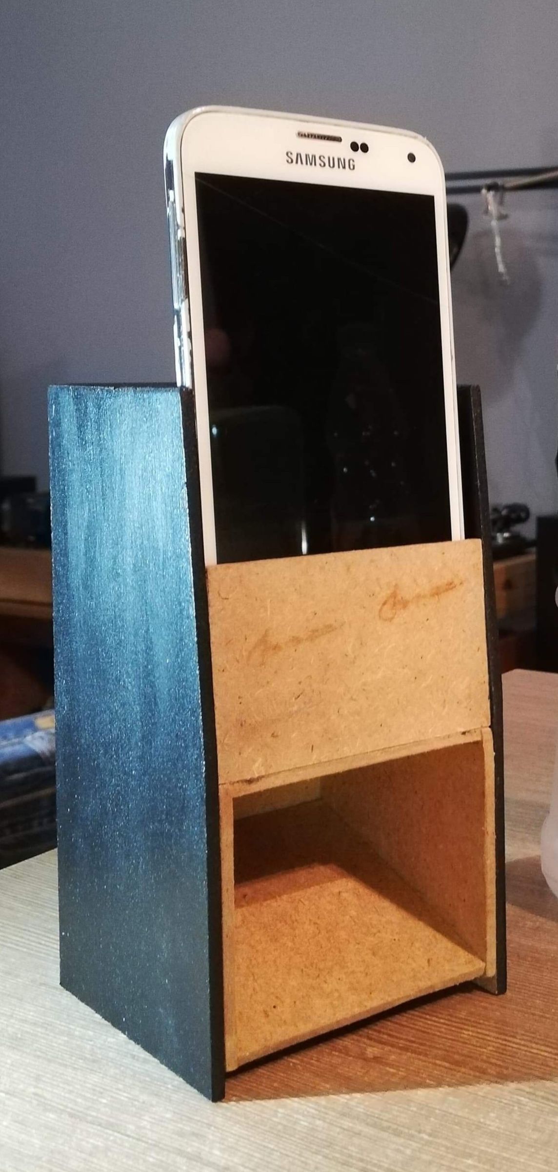 folded horn passive phone speaker
