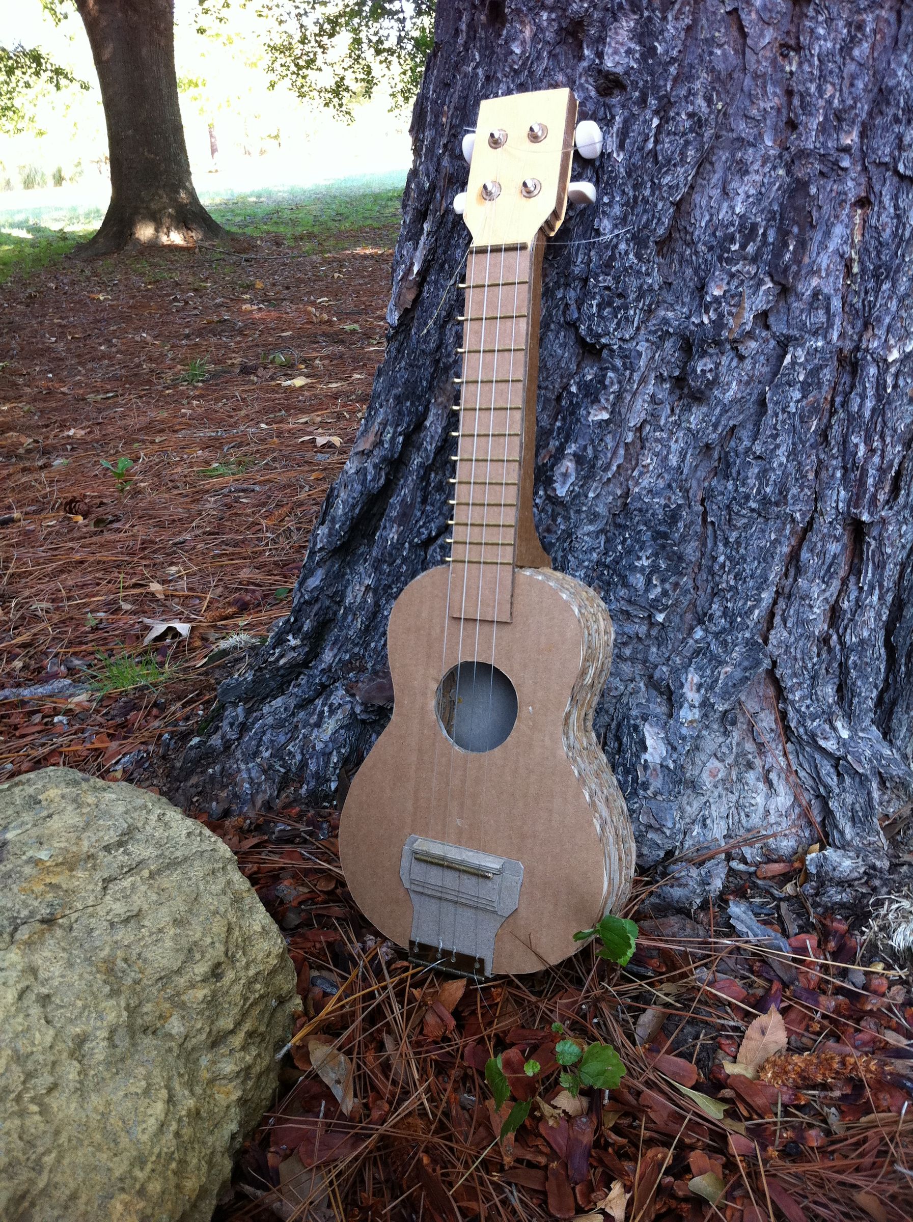 Playable Cardboard Ukulele...