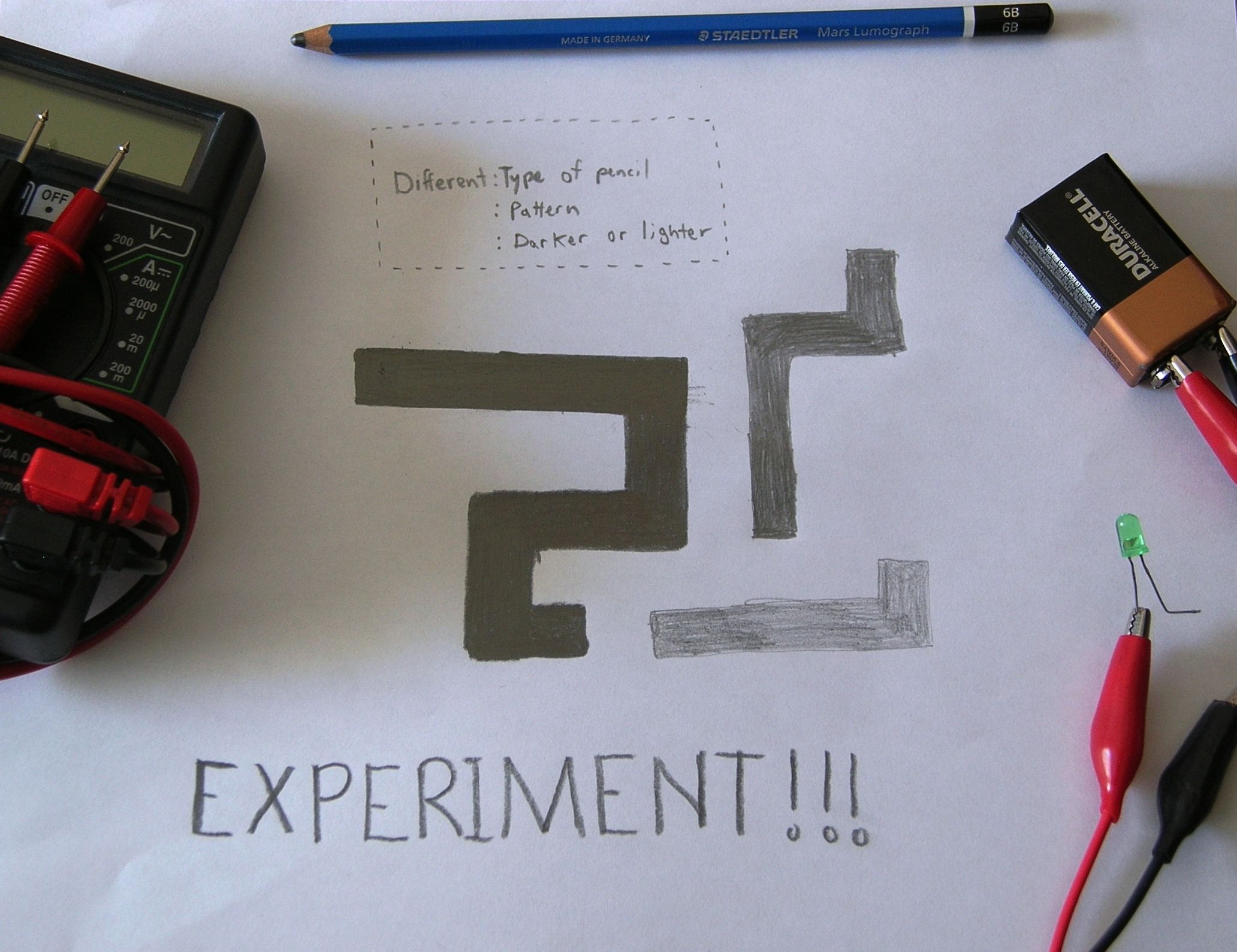 Make a Pencil's Lead Potentiometer (Experimentations) 6 Steps (with
