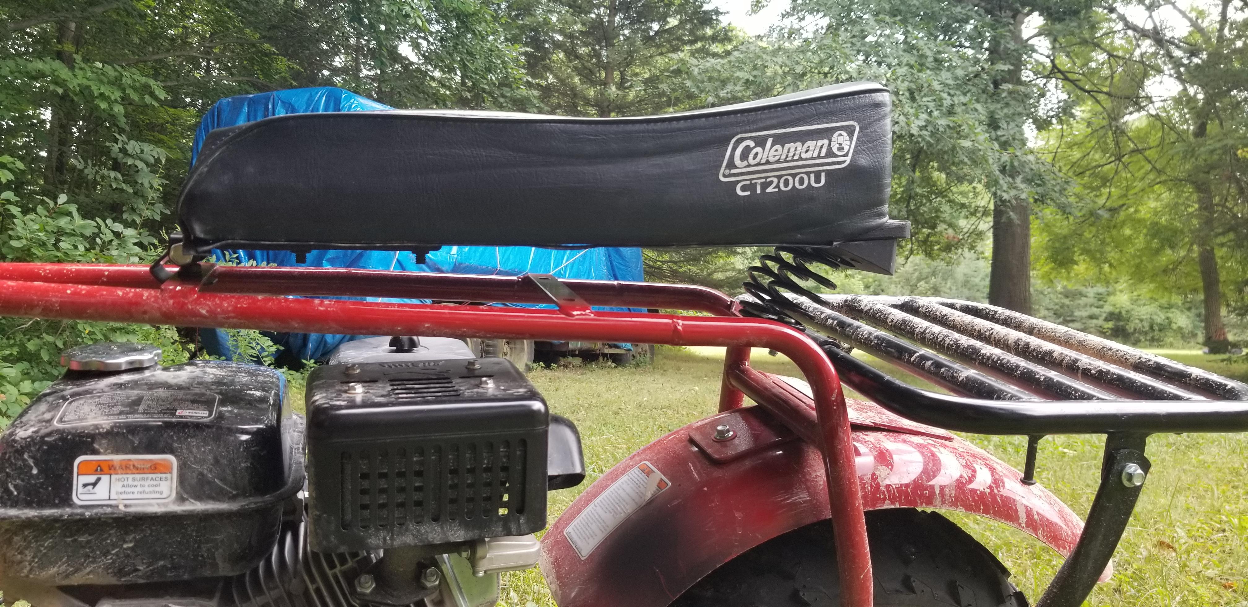 Minibike Seat Suspension (Coleman CT200U) 7 Steps (with Pictures