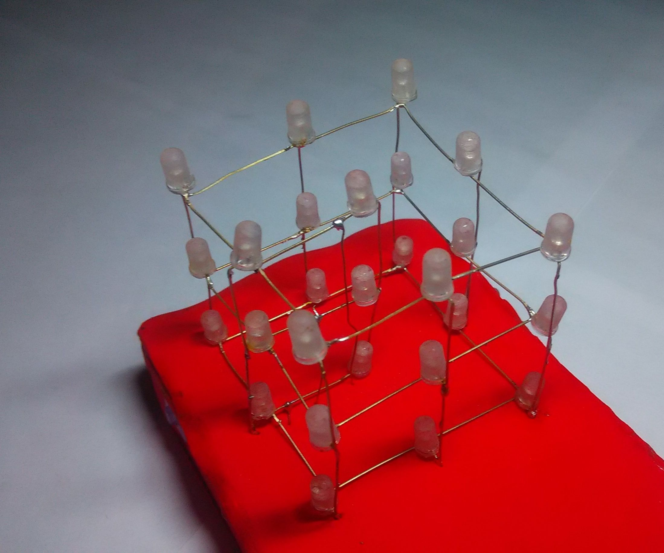 3x3x3 led cube with bluetooth (android) DIY Project DIY Project Image