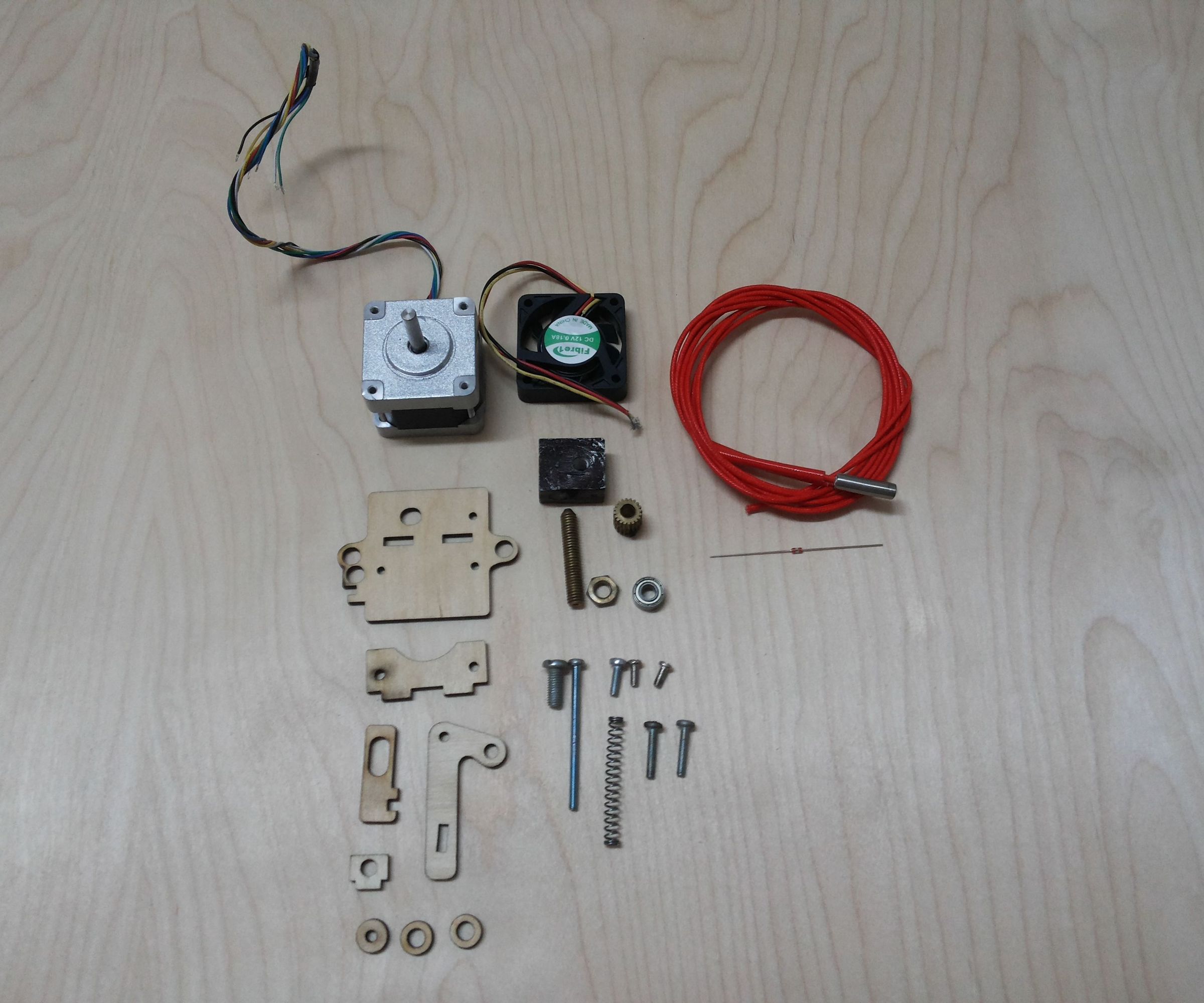 simple, low cost, compact, open source extruder. atom 3d printers DIY Project DIY Project Image