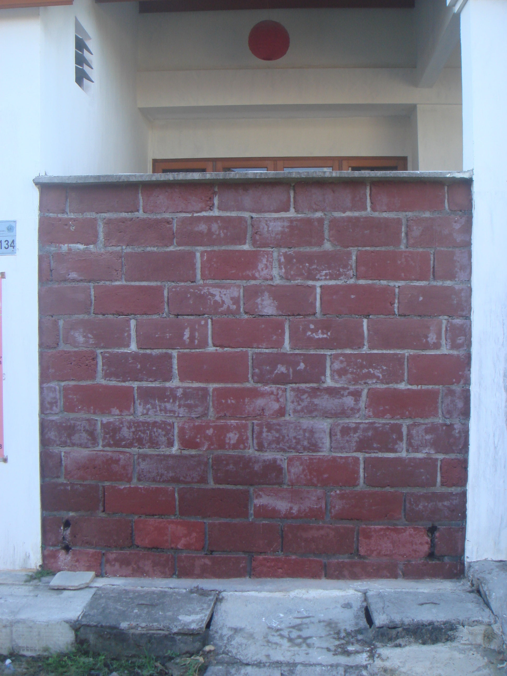 Faux ExposedBrick Wall With Cement Coloring (with Pictures