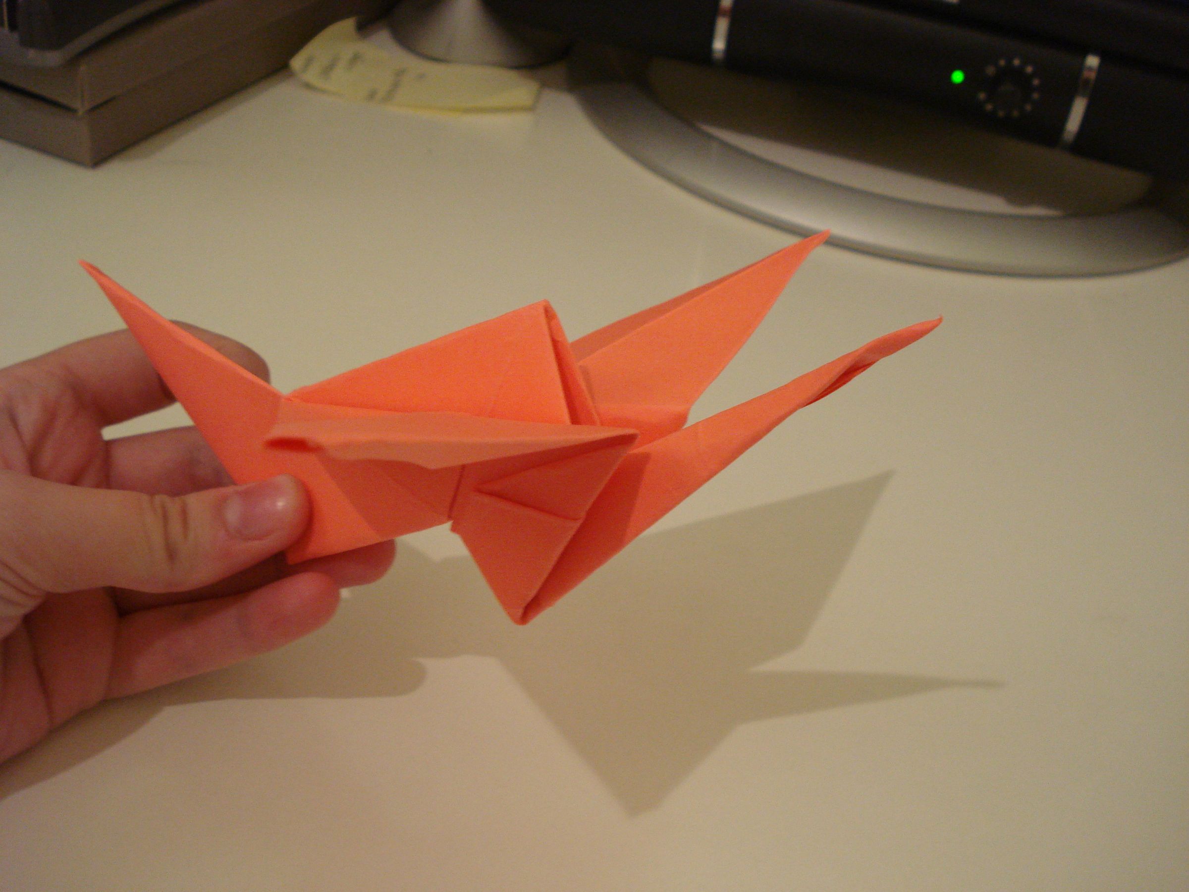 Flapping Origami Crane 9 Steps Instructables