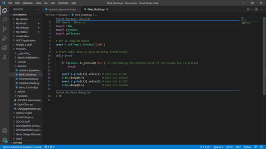 Control Your Arduino With Python's Pyfirmata Library : 7 Steps ...