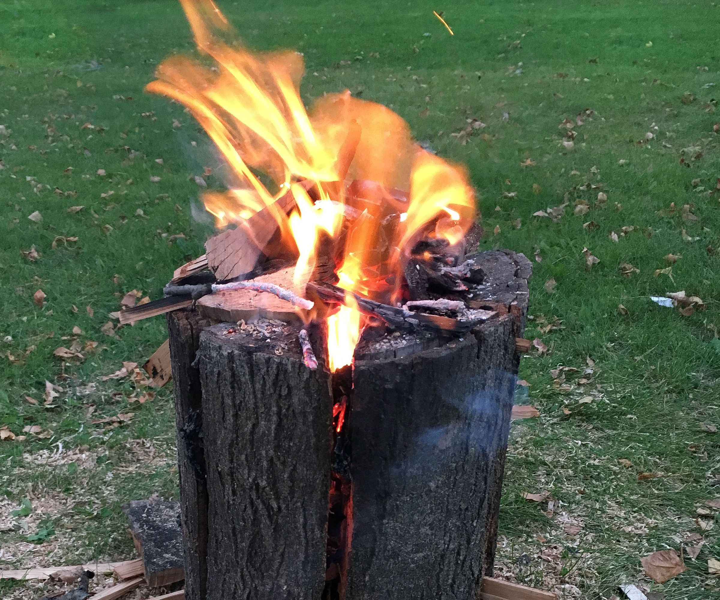 How to Make a Swedish Fire Torch