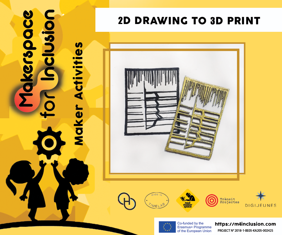 DIY guide for 2D Drawing to 3D Print with step-by-step instructions