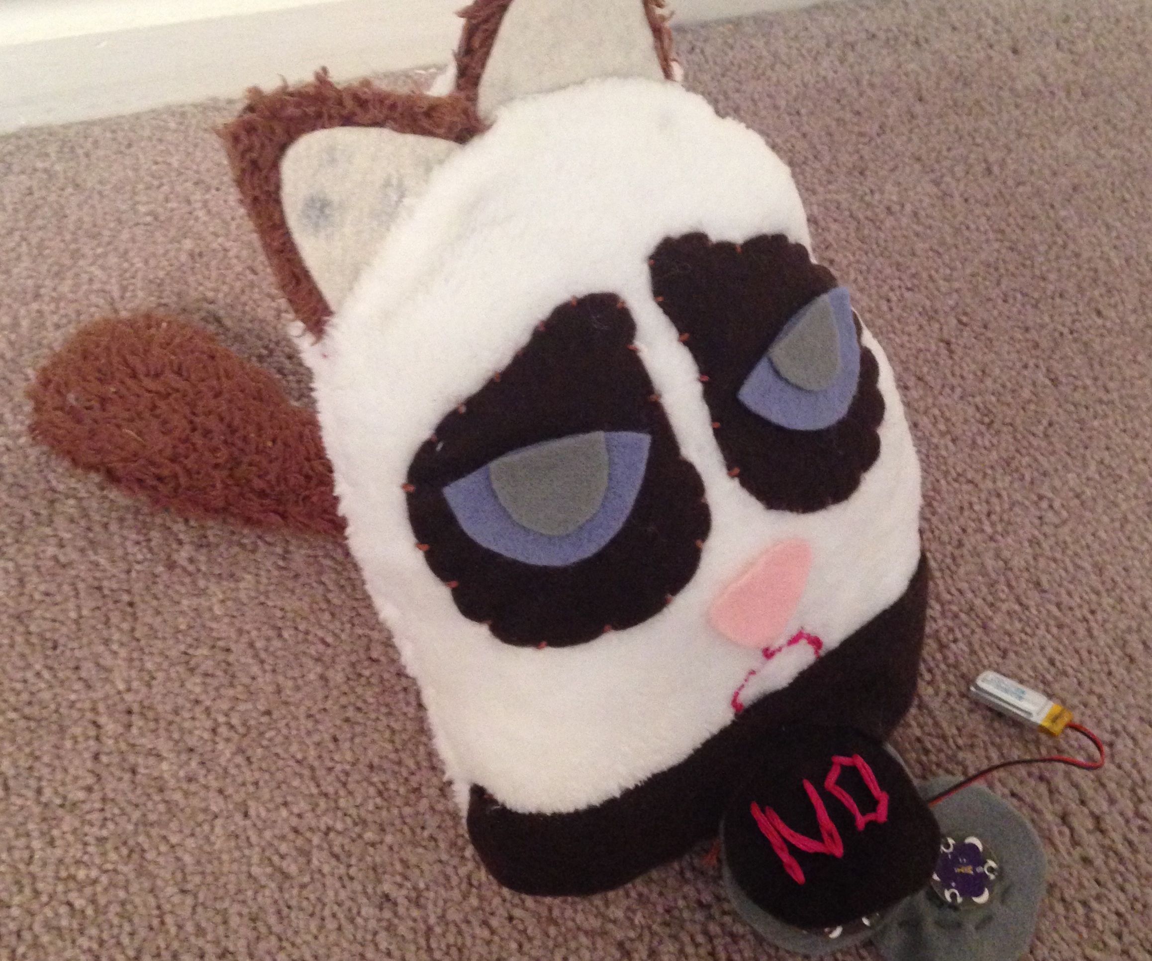 DIY guide for How to Make a Light-Up Grumpy Cat Stuffed Animal with step-by-step instructions