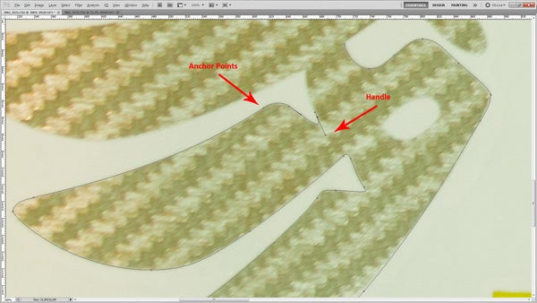 crop out background with the pen tool