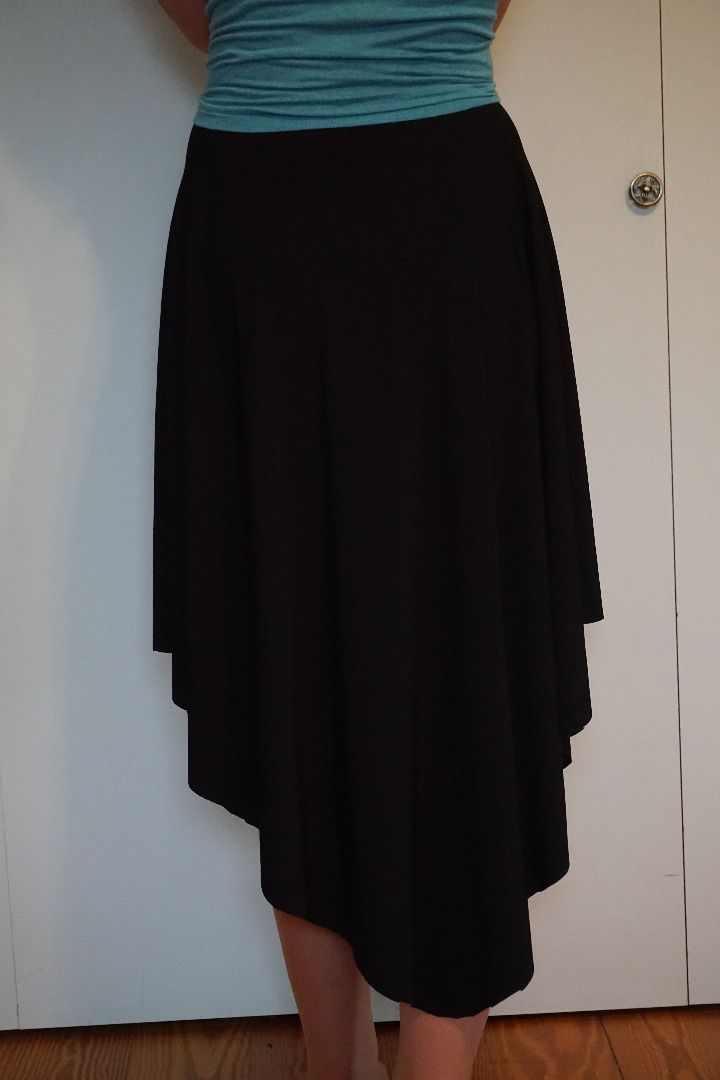 high low gathered skirt pattern