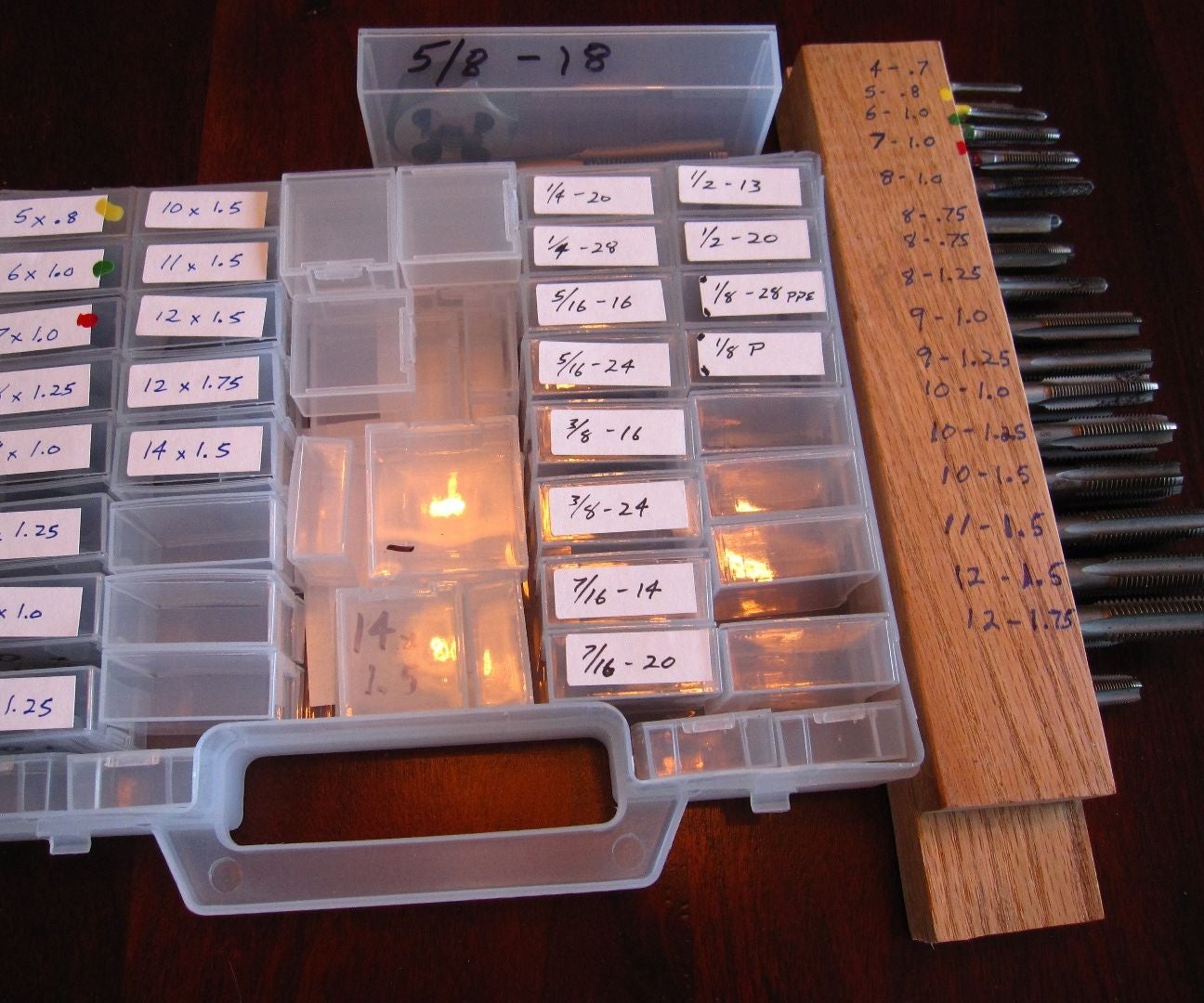 Tap & Die Tool Storage 3 Steps Instructables