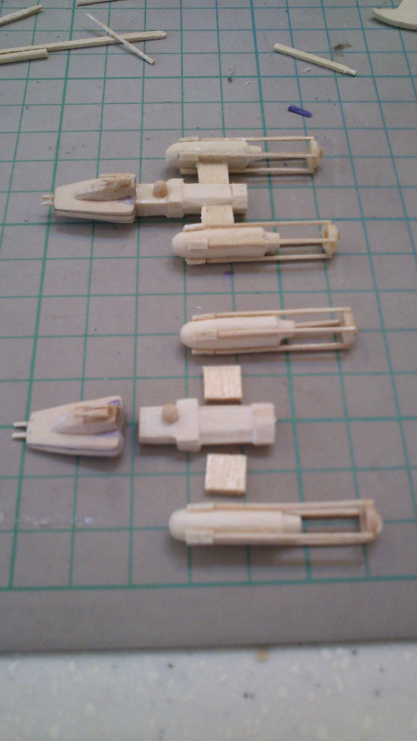 Mini Y-Wing Popsicle Stick Model