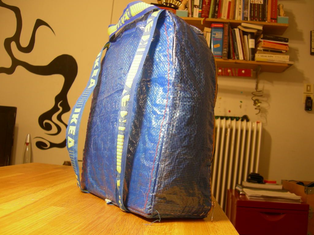 ikea blue bag backpack