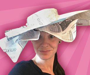 Sun Bonnet Newspaper Hat
