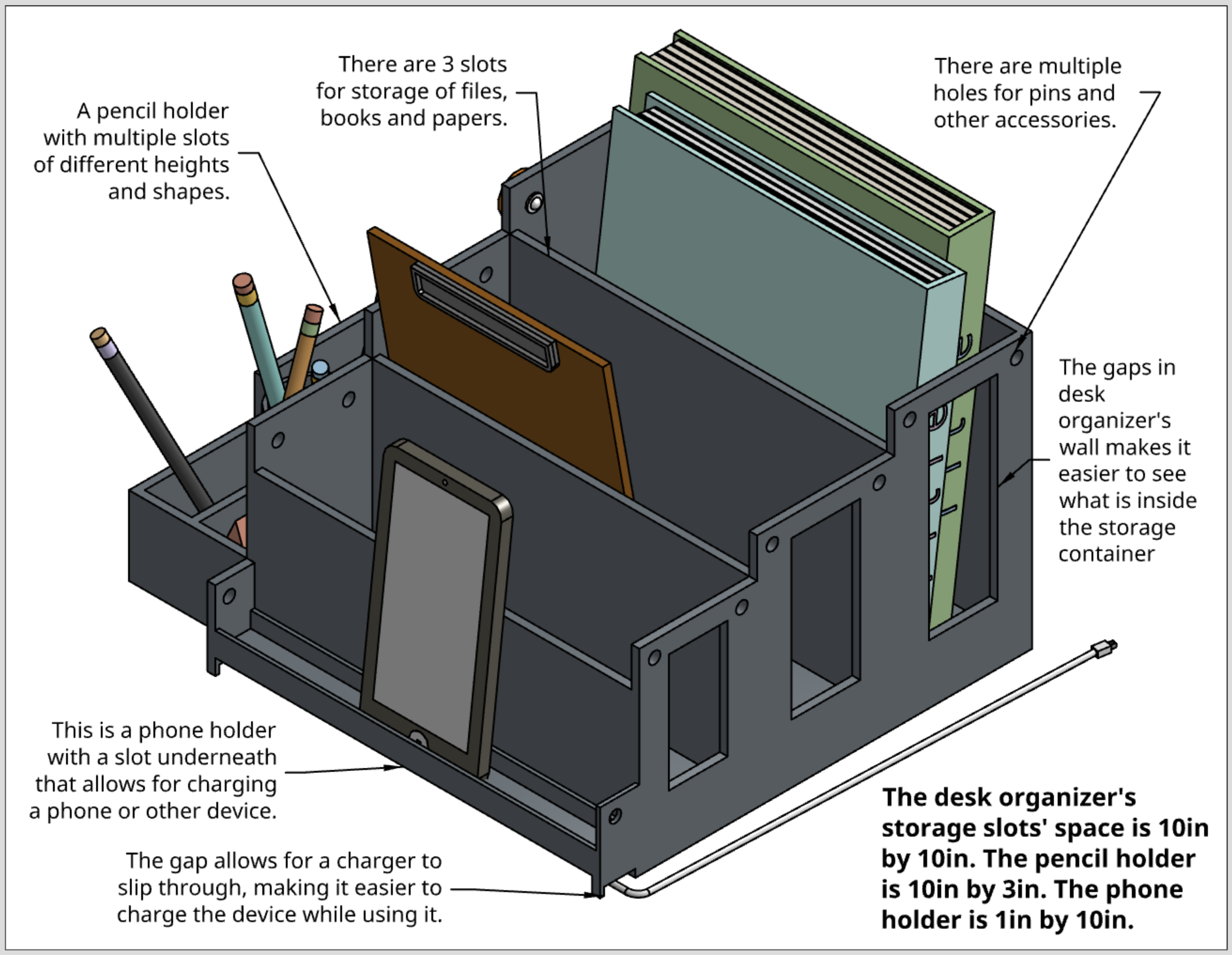 Desk Organizer Design Using Onshape 28 Steps Instructables