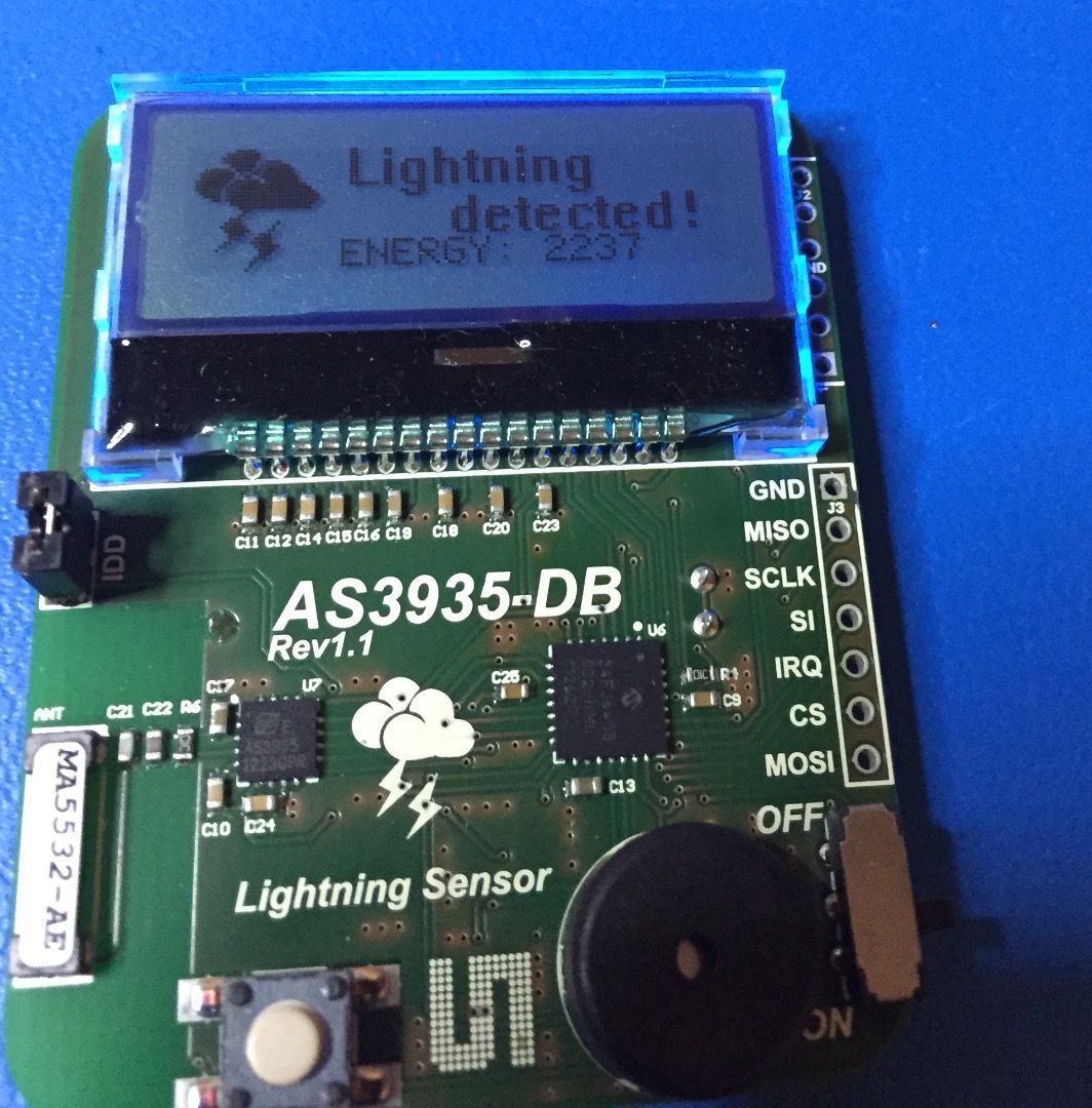 Lightning! the Lightning Detector for Raspberry Pi Weather Station