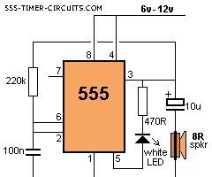 555 timer - laser ray DIY Project DIY Project Image