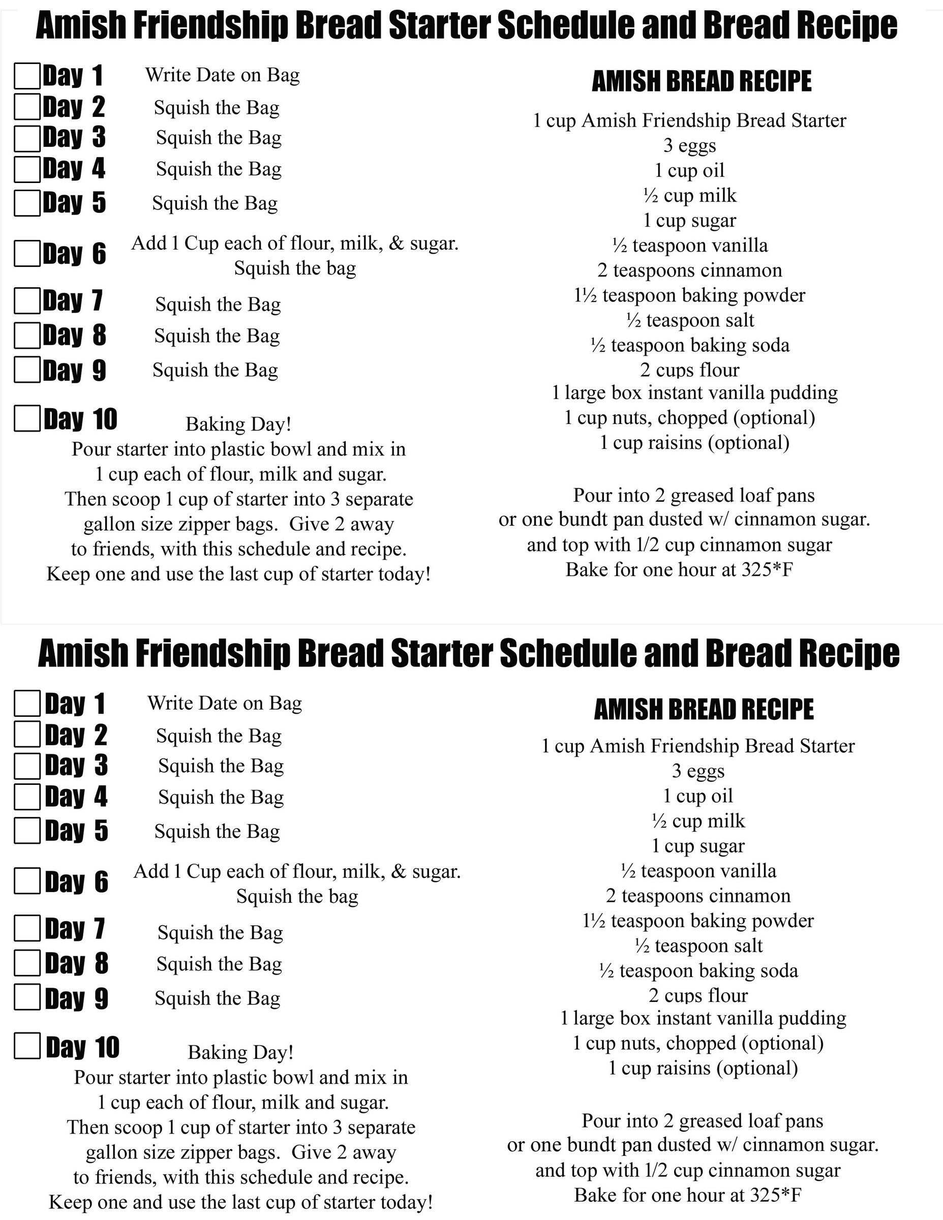 Amish Friendship Bread Starter And Recipe 4 Steps With Pictures Instructables