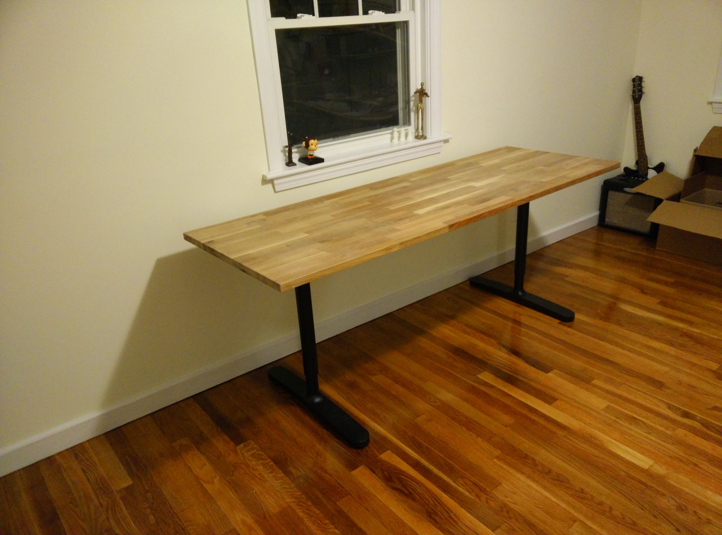 Butcher Block Countertop Table (IKEA Hack) 4 Steps (with Pictures
