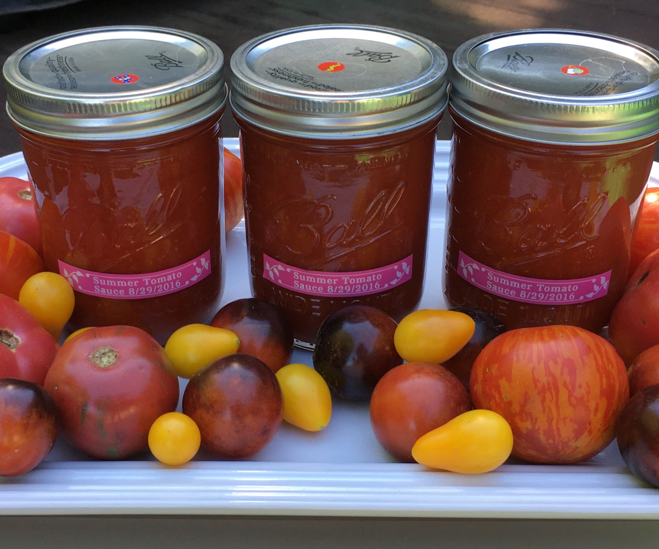 Canning Summer Tomato Sauce