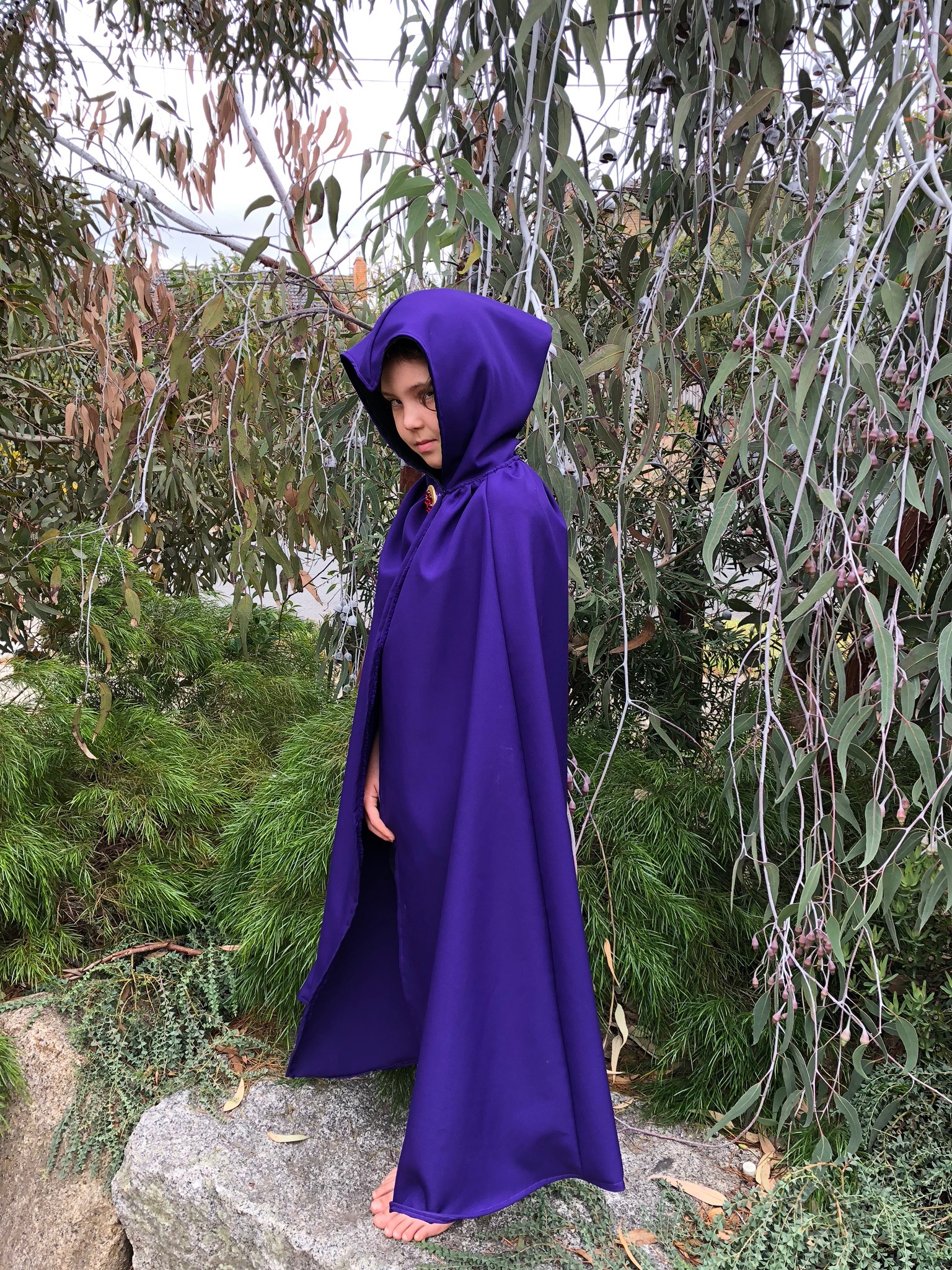 warm hooded cape