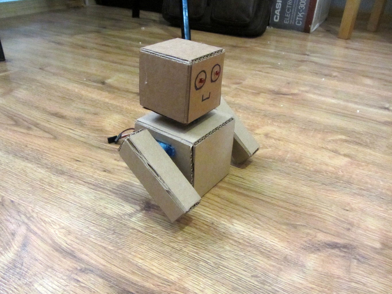 Arduino Cardboard Robot Is Controlled From Smartphone Via Bluetooth : 5 ...