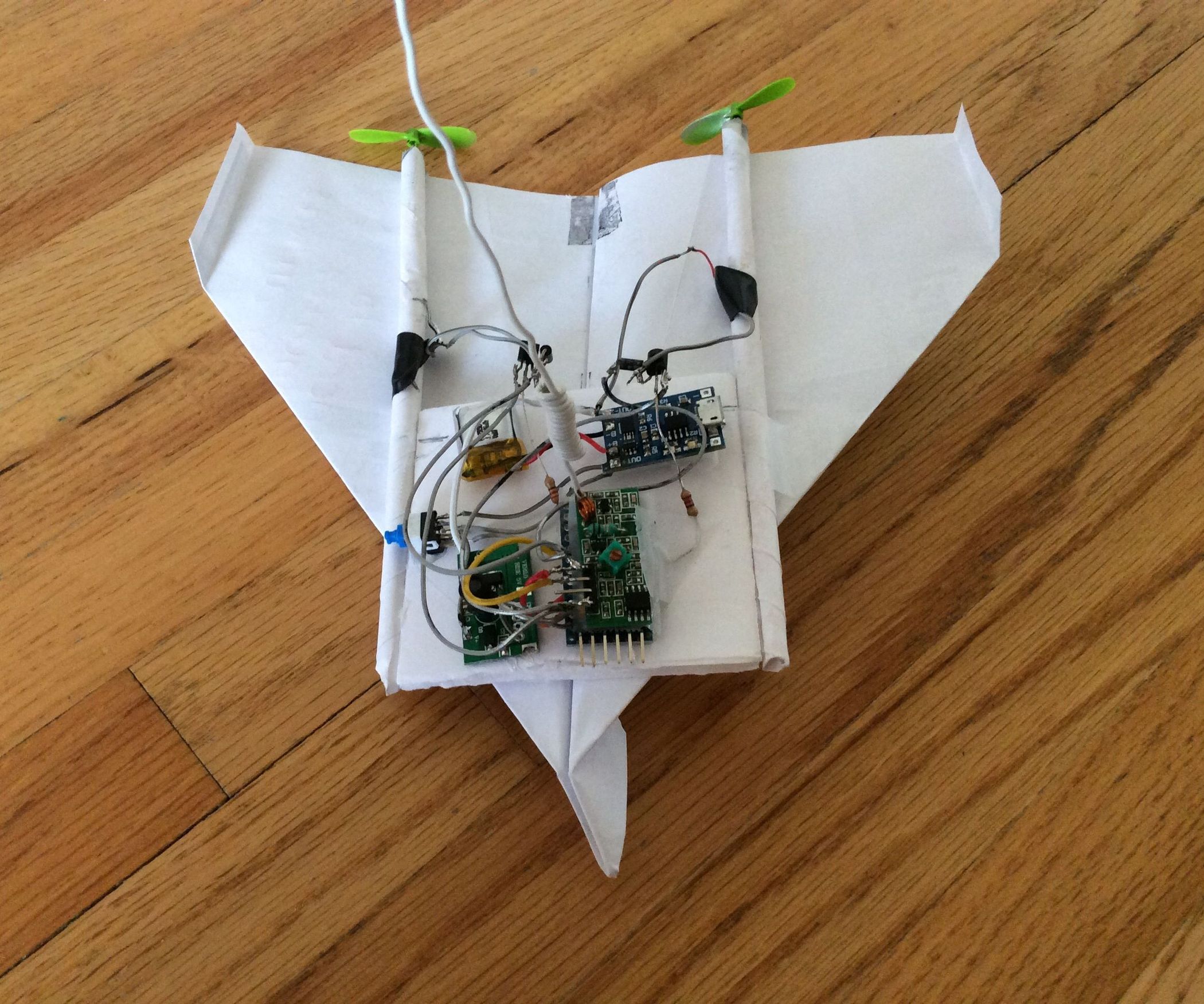 How to Make a Radio Controlled Paper Plane (and Learn About Electronics