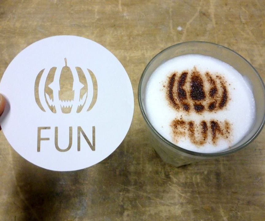 Latte Art Stencil 4 Steps Instructables
