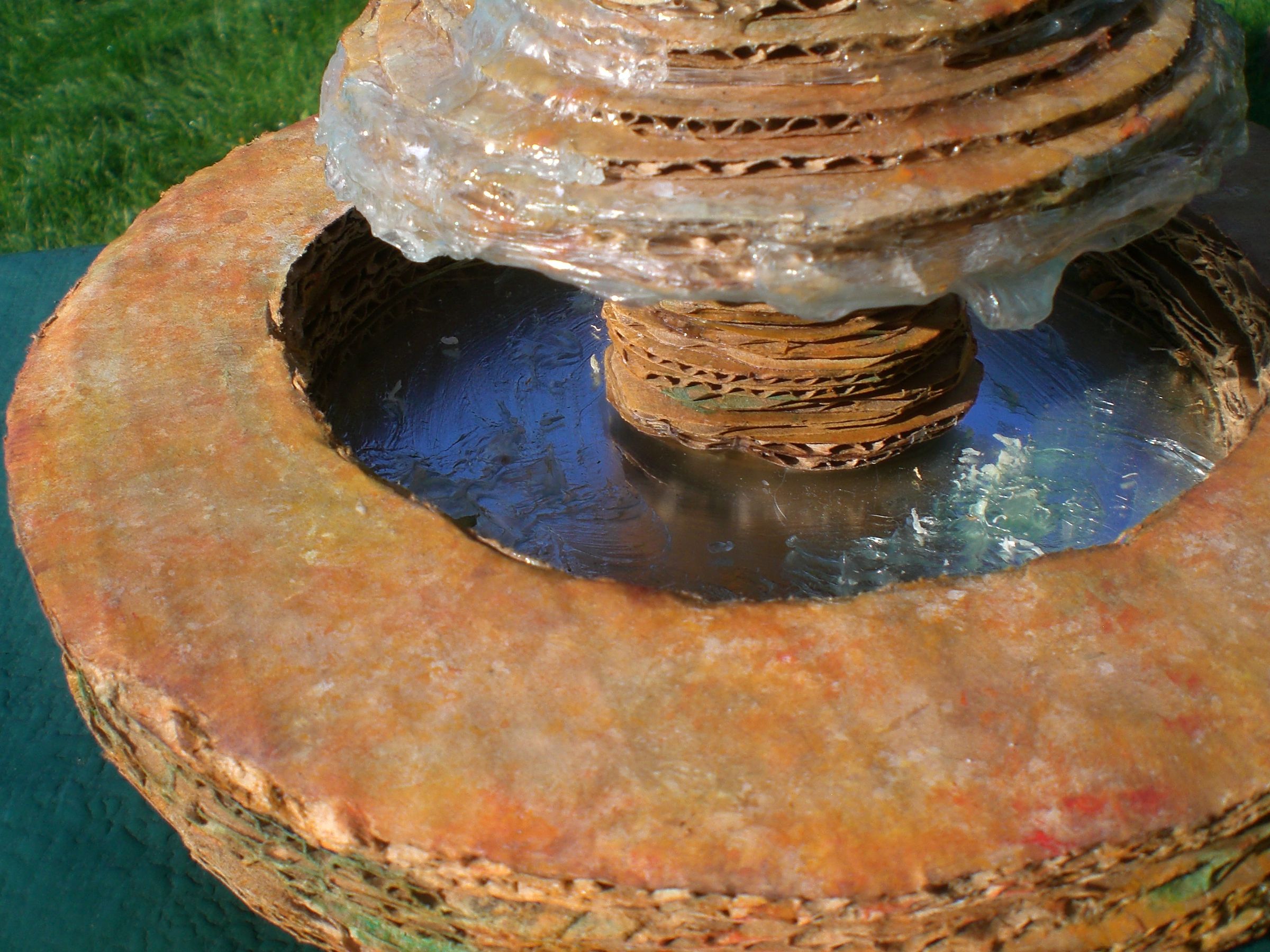 Cardboard Fountain 5 Steps Instructables