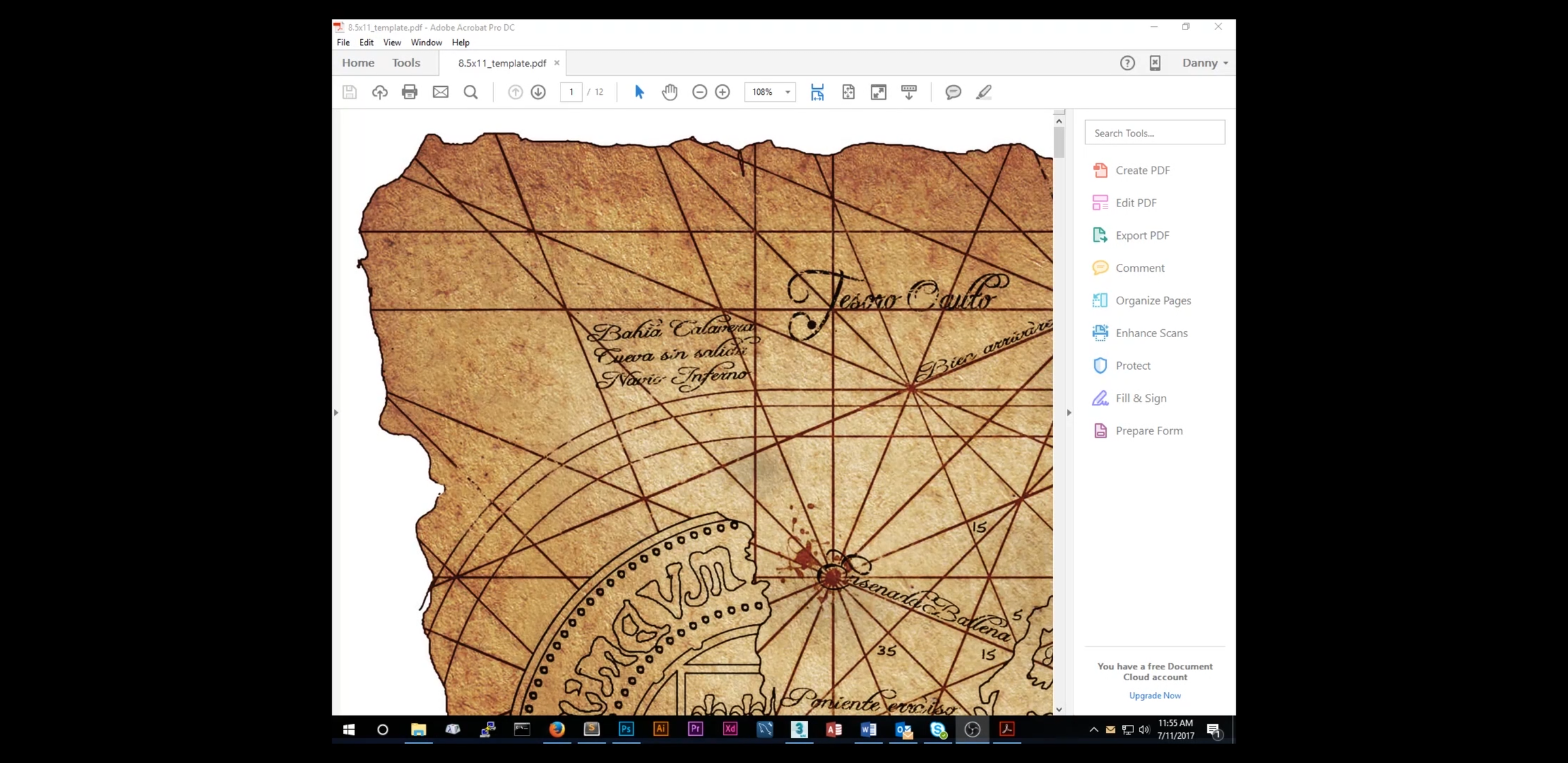 The Goonies OneEye'd Willy's Map Replica 8 Steps (with Pictures
