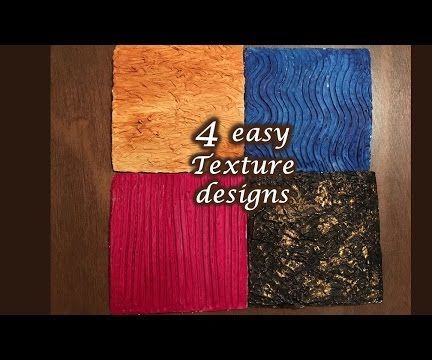 4 easy art texture designs & techniques tutorial -1 DIY Project DIY Project Image