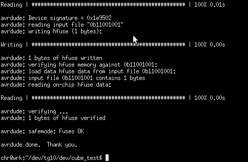 Program the AVR: Set the Fuse Bits
