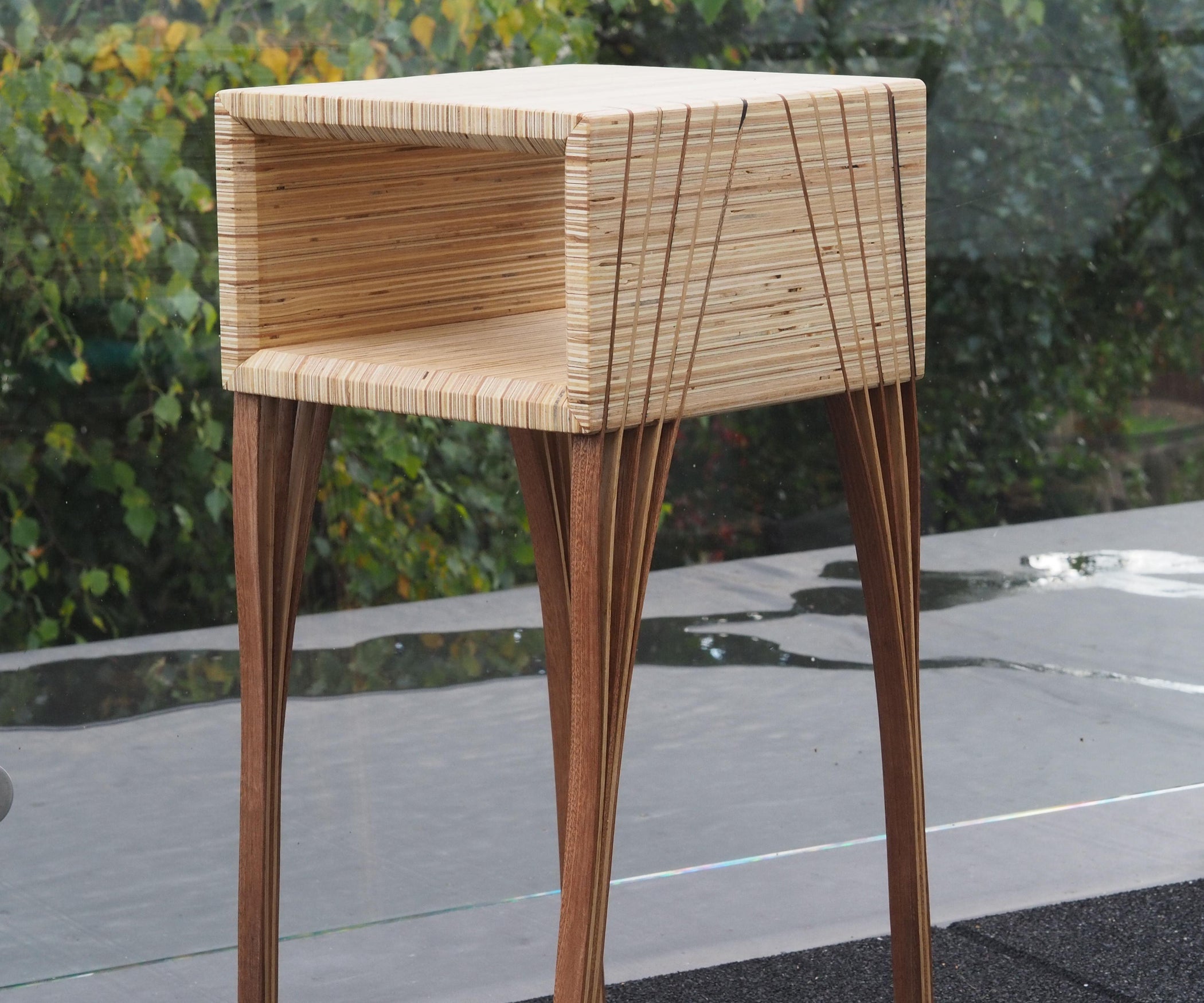 End Grain Plywood End Table With Laminated Legs 10 Steps (with