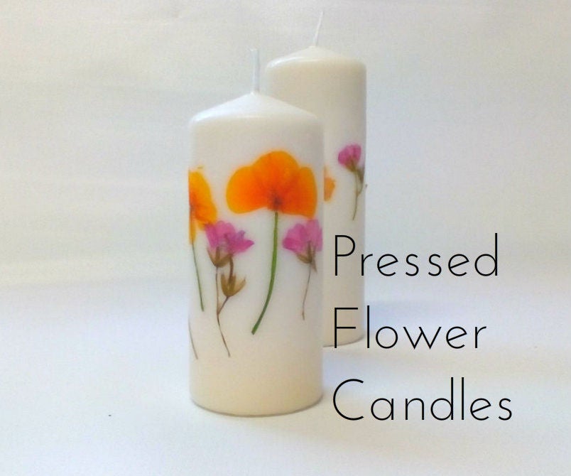 Quick and Easy Pressed Flower Candles 4 Steps (with Pictures