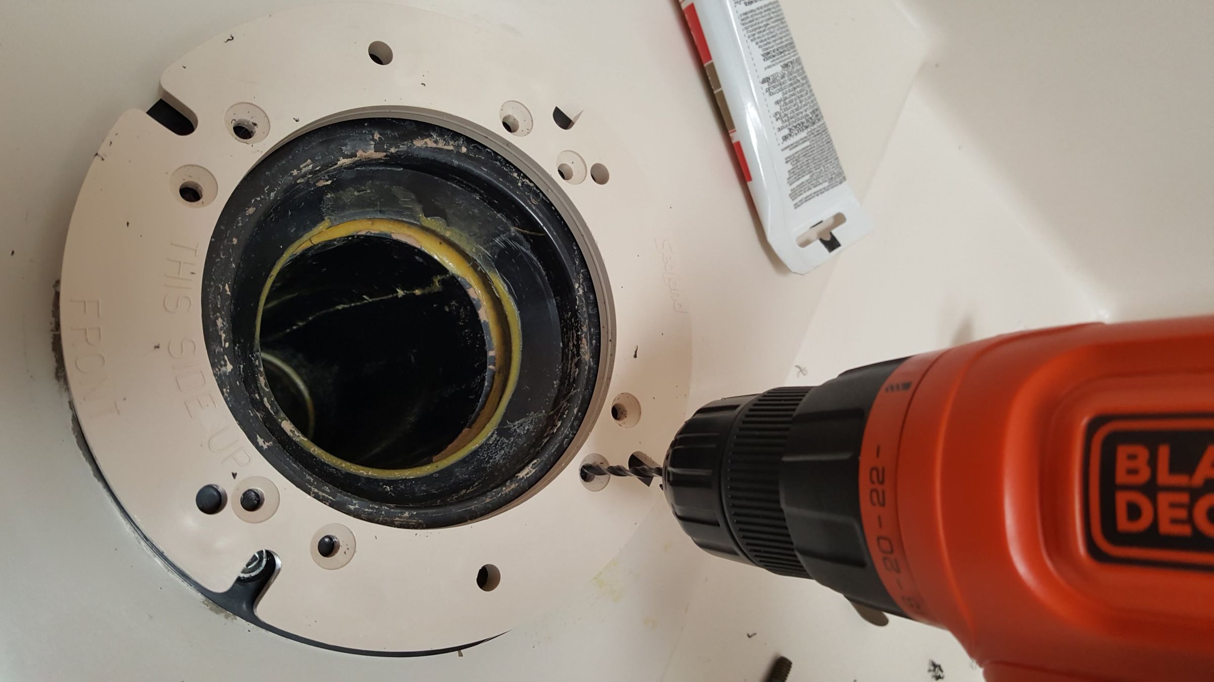RV Motorhome Dometic Toilet Replacement (with 4bolt to 2bolt Adapter