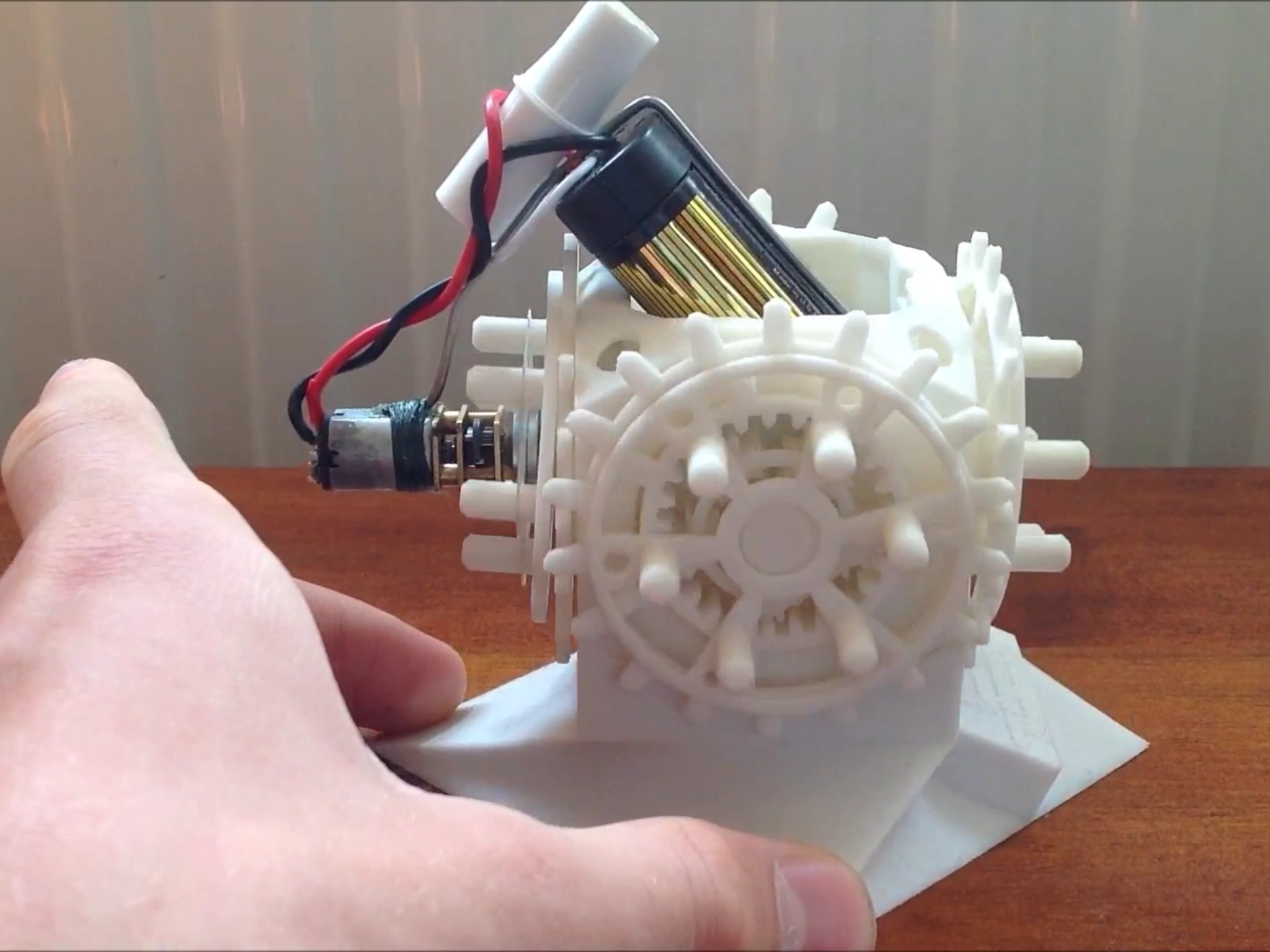 3D Printing Moving Parts Fully Assembled 28Geared Cube 3 Steps