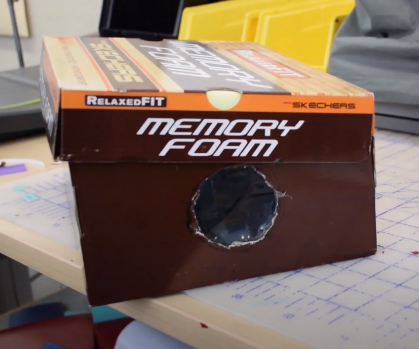 DIY guide for How to Make a Shoe-box Projector! with step-by-step instructions